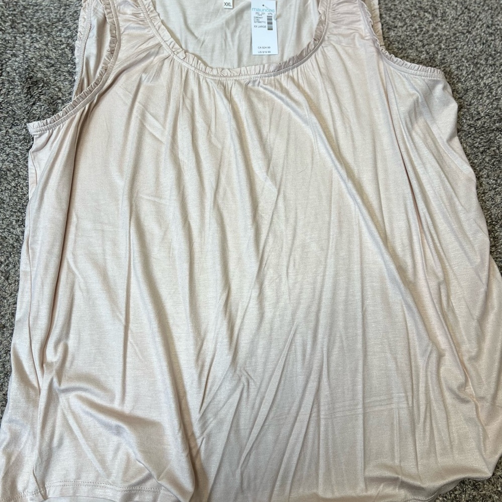 Rose gold Scoop Neck Women's Tank Top